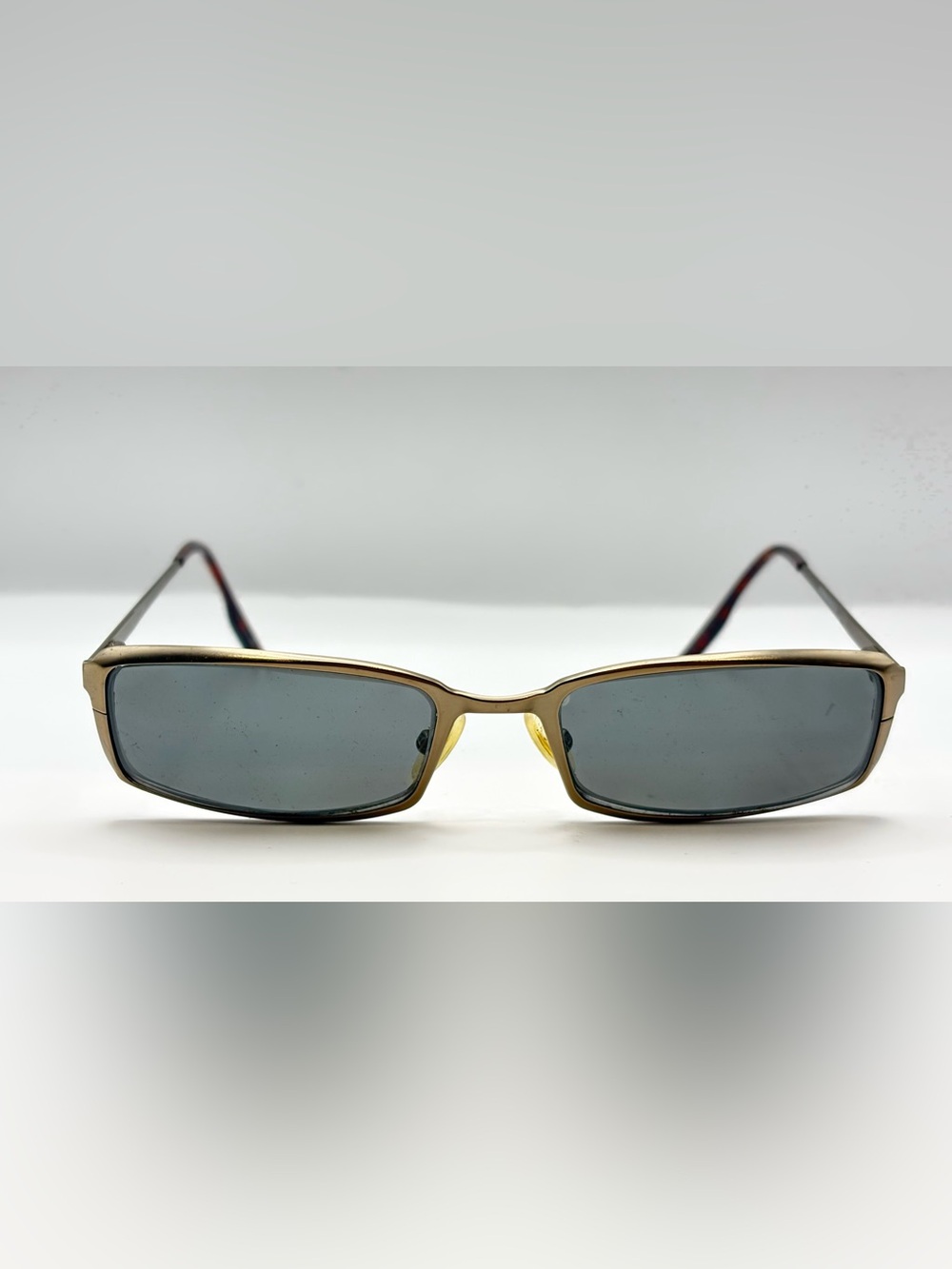 BCBGMaxAzria Gunmetal Oval Metal Sunglasses Frames Only - Picture 4 of 9